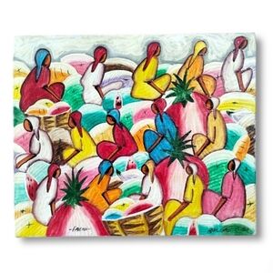 1960s Cuban Original Oil on Canvas with Heritage Seal